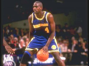 Maillot De Basket Golden State Warriors Spud Webb 4 Eyed Tennis Fans Retro Bleu